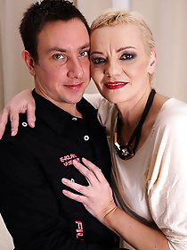 This mature lady loves to fool around with her toy boy