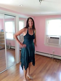 Sun dress - new truck - blue finger nails
