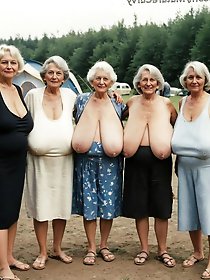 Ample-breasted mature women