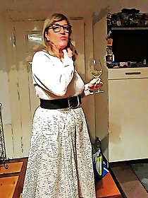 Her petticoat pressed her breasts forward