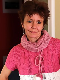Mature woman playing with hot toy