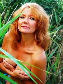 Filthy older milfs taking off their clothes for money